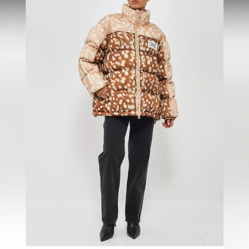 Burberry Brown Puffer Jacket Women Size XS - Picture 2 of 3